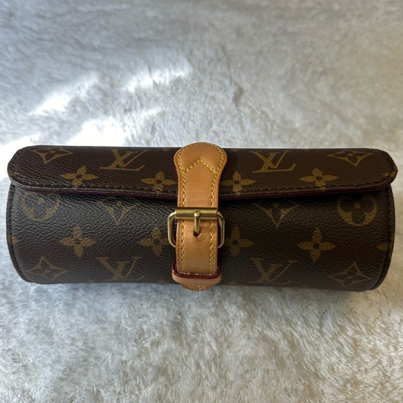 LOUIS VUITTON - Monogram 3 Watch Travel Case - Picture 1 of 10